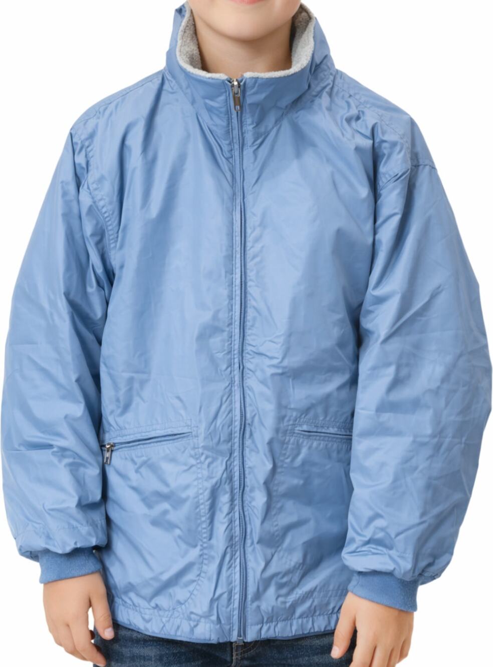 Vintage Patagonia Jacket Ski Snow Fleece Lined Zip Hand Pockets Blue Large